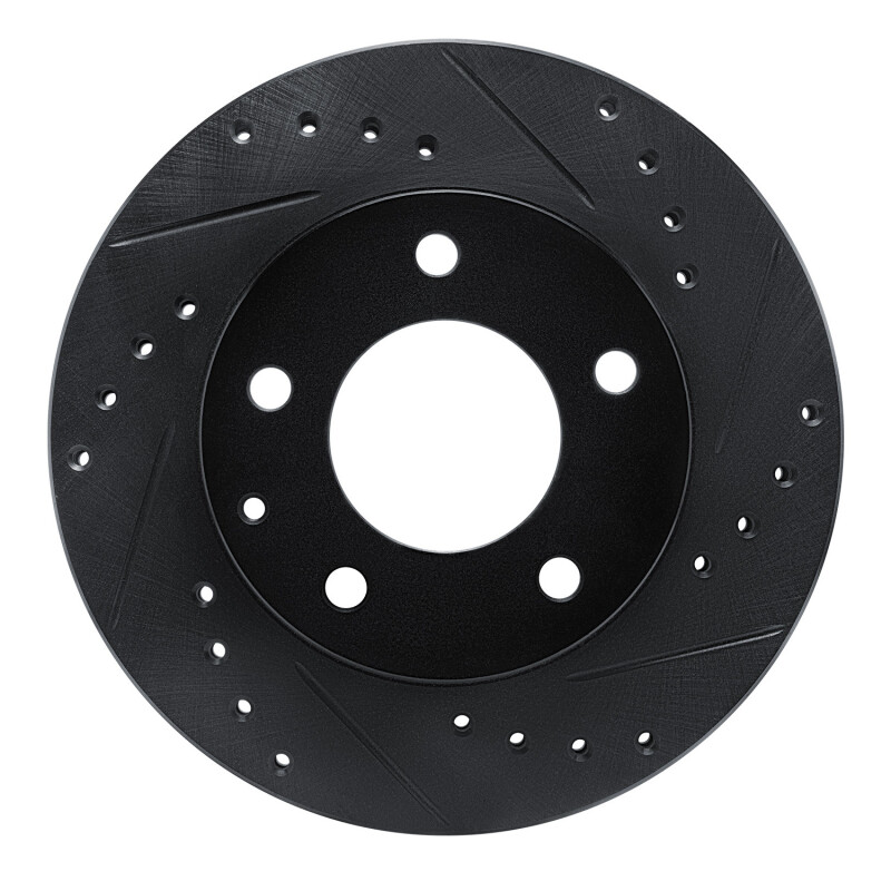 Ford Probe Brake Rotor (1) - Front Right - R1 Concepts - Drilled & Slotted - Black - `93-`03 Ford Probe Brake Rotor (1) - Front Right - R1 Concepts - Drilled & Slotted - Black - `93-`03